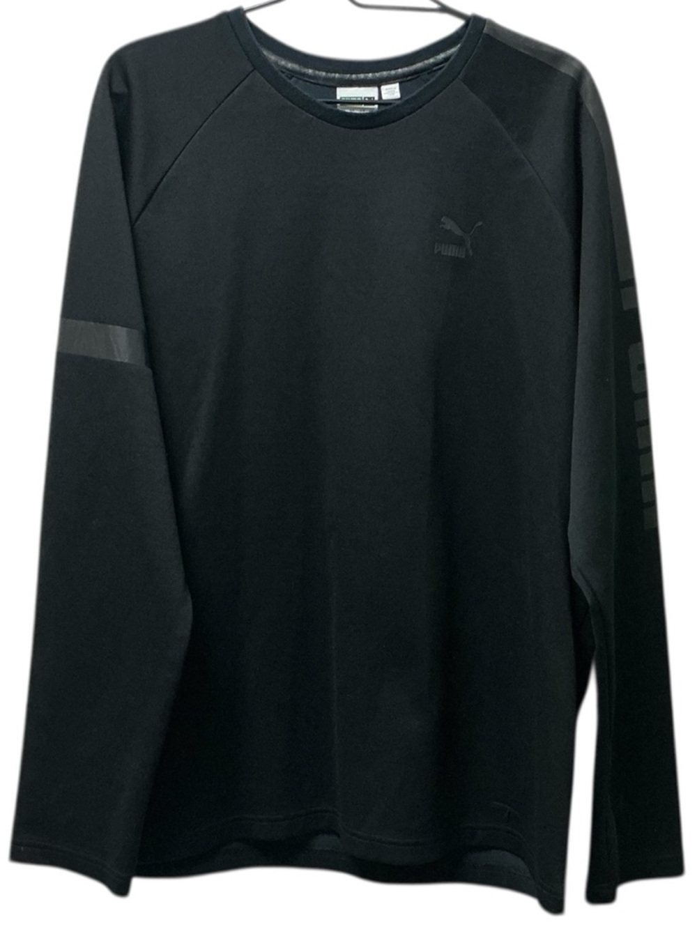 Puma Classic Black Logo Crewneck Sweatshirt